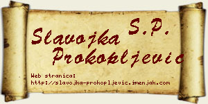 Slavojka Prokopljević vizit kartica